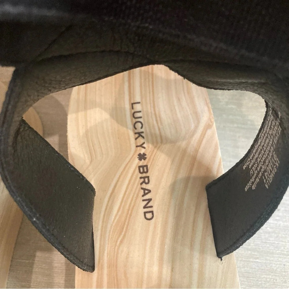 LUCKY BRAND  Sz 9.5 Samella Platform Sole Elasticized Straps Slip On Sandals NEW - Picture 5 of 12
